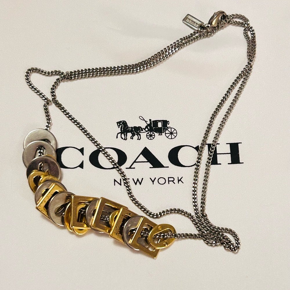 Vintage Coach Y2K Trinket Charm Neckkace - Picture 1 of 10